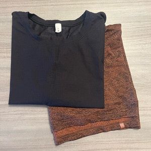 Two Women’s Size 6 Lululemon Crop Tops! Great condition - loose fit